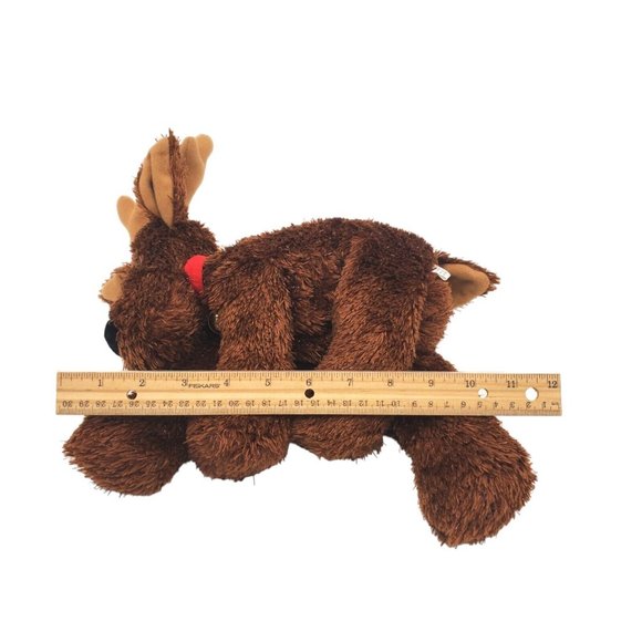 Hallmark COMET Reindeer Plush Toy 16” Stuffed Animal Tinsel Fur Bell On Neck New - Picture 5 of 5